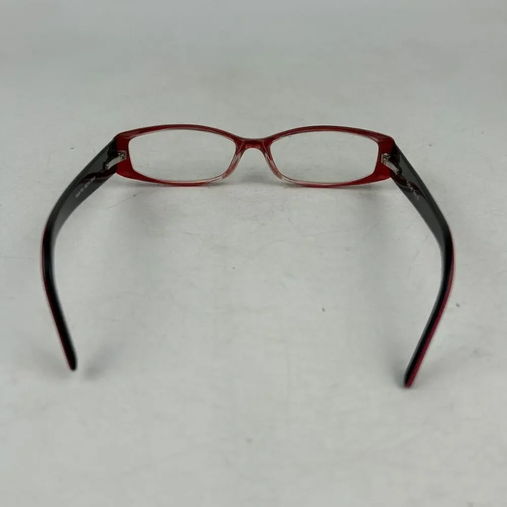 Bebe Envy Eyeglasses Frame Womens Haute Pink Rectangular‎ 49-14-135mm
